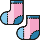 Clothes, childhood, fashion, Baby Socks, Kid And Baby Black icon