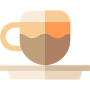 food, latte, coffee cup, hot drink, Coffee, Coffee Shop, Food And Restaurant Black icon