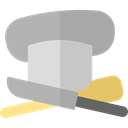 Knife, Restaurant, Chef, Cooker, Tools And Utensils, Chef Hat, Food And Restaurant DarkGray icon
