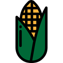 food, Ear, corn, Cob, Maize, Food And Restaurant Black icon
