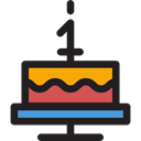 birthday, cake, food, Animals, Dessert, Celebration, Bakery, Birthday Cake, Food And Restaurant Black icon