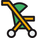 transport, Nanny, Nursery, Motherhood, Pram, Maternity, Kid And Baby Black icon