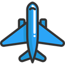 transport, flight, Aeroplane, Airport, transportation, Plane, airplane Black icon