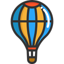 transport, flight, hot air balloon, Balloon, transportation, travel Black icon