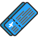 tickets, Airfare, Passage, travel, Plane, Holidays, Plane Ticket DodgerBlue icon