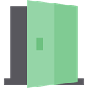 Door, Doors, Tools And Utensils, Opening, Door Variant, Closed Door, Furniture And Household LightGreen icon