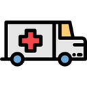 Ambulance, emergency, Automobile, Healthcare And Medical, medical, transport, vehicle Black icon