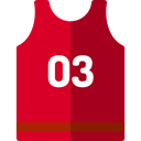 sport, team, equipment, Shirt, Clothes, fashion, uniform, Sports And Competition Firebrick icon
