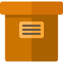 Data Storage, Storage Box, Furniture And Household, Archive, Box, storage, file storage DarkGoldenrod icon