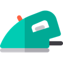 Furniture And Household, ironing, Tools And Utensils, Housework, iron, Laundry DarkCyan icon