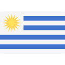 world, flag, Uruguay, flags, Country, Nation WhiteSmoke icon