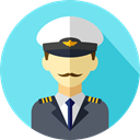 user, profile, profession, Professions And Jobs, Avatar, job, Social, pilot SkyBlue icon