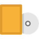 Multimedia, music, Dvd, Cd, music player, Bluray, compact disc, Music And Multimedia Goldenrod icon