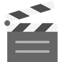 cinema, film, movie, Clapboard, Clapperboard, clapper, entertainment DimGray icon