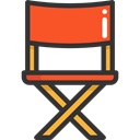 cinema, Chairs, Director Chair, Furniture And Household, furniture, entertainment, outline, tool, Director, Seat, Chair Icon