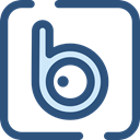 social network, logotype, Logos, Badoo, Brands And Logotypes, Logo, social media DarkSlateBlue icon