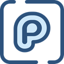 Logo, social media, social network, logotype, Plurk, Logos, Brands And Logotypes DarkSlateBlue icon