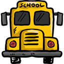 school bus, Automobile, Public transport, transportation, transport, vehicle Black icon