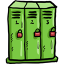 sports, wardrobe, Closet, lockers, Sportive, Furniture And Household YellowGreen icon