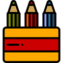 Draw, education, writing, pencils, Tools And Utensils, Edit, pencil Orange icon