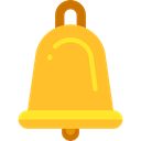 bell, musical instrument, Music And Multimedia, music, Alert, Alarm Goldenrod icon