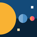 miscellaneous, sun, nature, space, universe, Astronomy, planets, solar system MidnightBlue icon