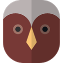 bird, hunter, owl, Animals SaddleBrown icon