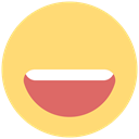 Face, happy, smiley, laugh, Emoji, expression, feeling Khaki icon