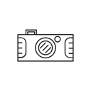 Camera, Flash, Pictures, lens, dslr Black icon