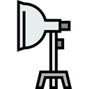 electronics, Lights, Illuminated, light, Spotlight, illumination, technology Black icon