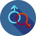 Man, male, Female, Femenine, Shapes And Symbols, woman, Girl, Gender, mars, symbol, venus, signs, Masculine SteelBlue icon