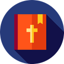 Book, education, Christianity, religion, christian, Bible, Cultures MidnightBlue icon