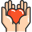 Heart, miscellaneous, Hands, donation, Solidarity, Charity, Hands And Gestures NavajoWhite icon