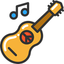 Orchestra, Acoustic Guitar, String Instrument, Music And Multimedia, flamenco, Folk, musical instrument, Spanish Guitar, music, guitar Black icon
