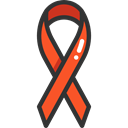Aids, Solidarity, Signaling, medical, Ribbon Black icon