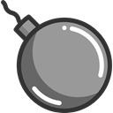 Terrorism, Bomb, explosive, miscellaneous, weapons, Detonation DarkGray icon