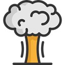 Explosion, Bomb, explosive, miscellaneous, nuclear Gainsboro icon