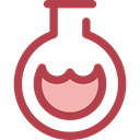 science, education, Chemistry, flask, chemical, Test Tube, Flasks Sienna icon