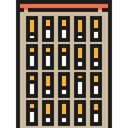 city, town, buildings, real estate, urban, Architectonic, Office Block, Architecture And City, office, Building Tan icon