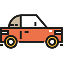 coupe, Transports, transportation, transport, vehicle, Automobile Black icon