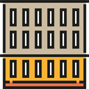 city, town, buildings, urban, Architectonic, Office Block, Architecture And City, Building Tan icon
