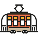 transportation, transport, vehicle, Tram, Automobile, Public transport Black icon