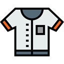 Shirt, baseball, Clothes, fashion, uniform, Sports And Competition, team, equipment Lavender icon