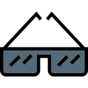 Accessory, fashion, sunglasses, Protection, eyeglasses Black icon