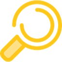Loupe, Tools And Utensils, Seo And Web, search, magnifying glass, zoom, detective Gold icon