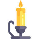 miscellaneous, light, Candle, illumination, candlestick, Tools And Utensils Black icon