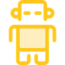 Science Fiction, Futurist, robot, technology, electronics Gold icon