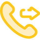 interface, technology, Communication, Conversation, Communications, phone call, telephone Gold icon
