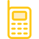 telephone, mobile phone, cellphone, technology, Communication, vintage, Communications, phone call Gold icon