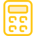 calculate, buttons, finances, Business And Finance, tool, calculator, Business, education Gold icon